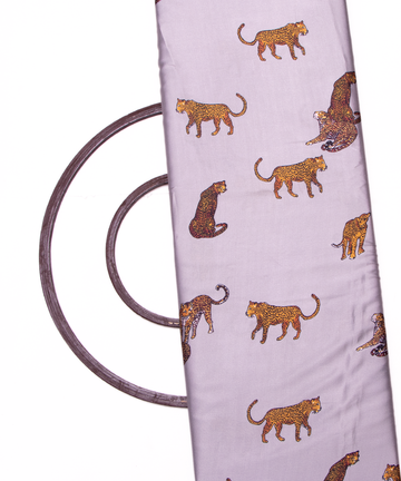 Light Grey Colour Animal Kids Print Satin Fabric